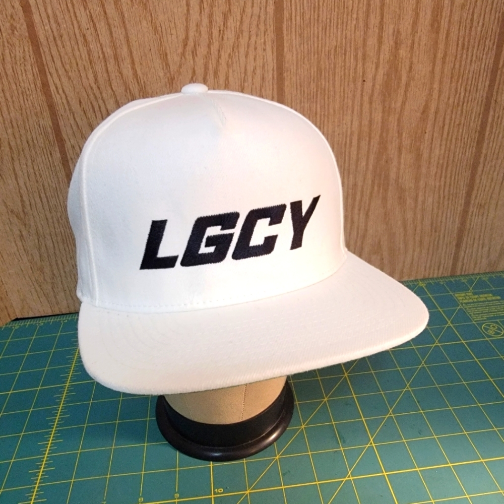 LGCY Snspback hat. white Adult Adjustable